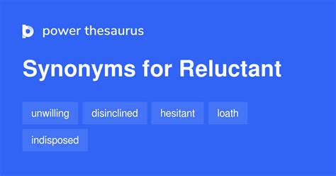 synonyms of reluctant|More.